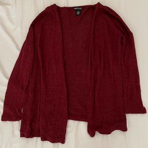 Wet Seal Burgundy Cardigan